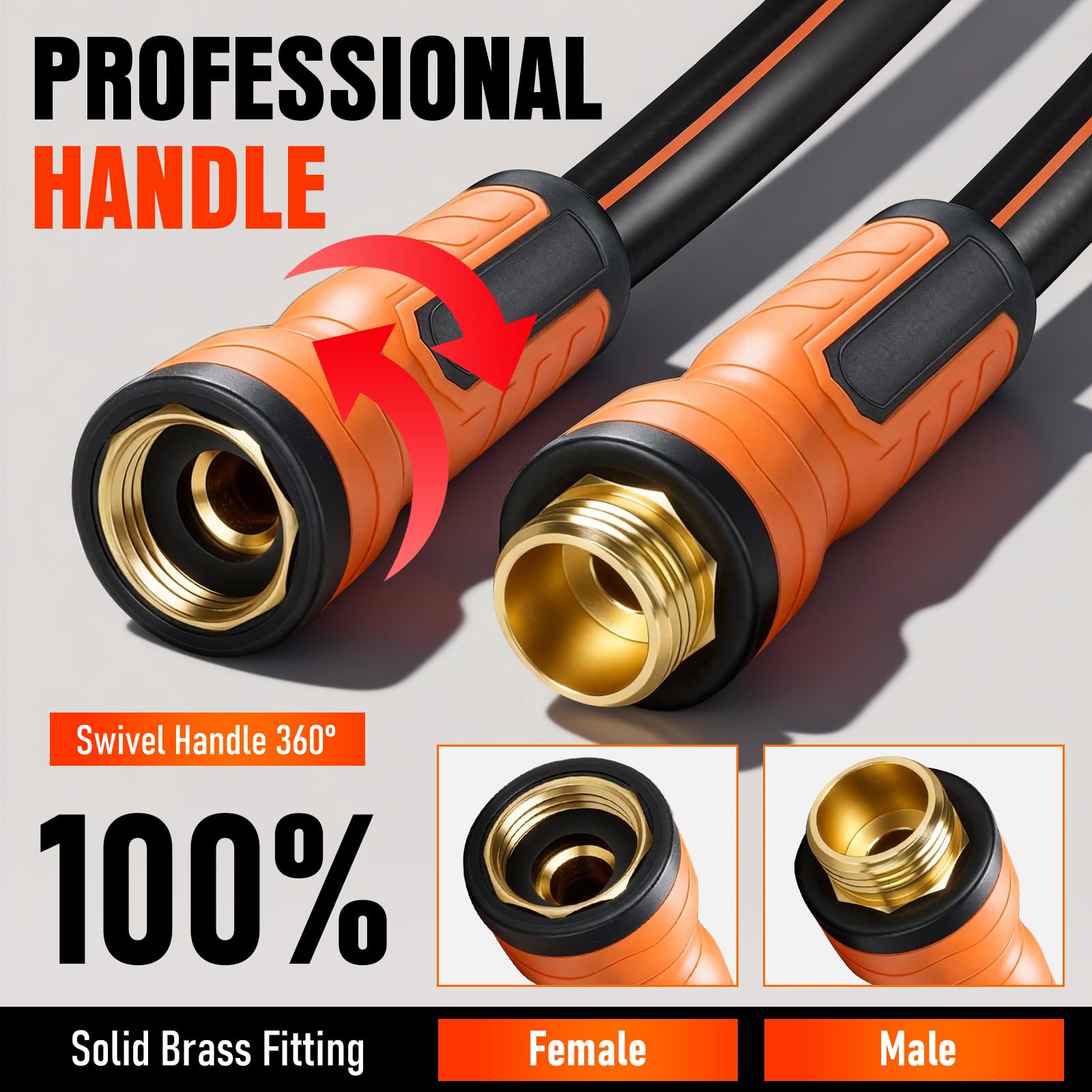 EOOIO garden hose in use watering a garden