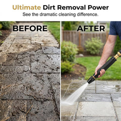 EOQIFJM Adjustable Hose Nozzle showing spray mode