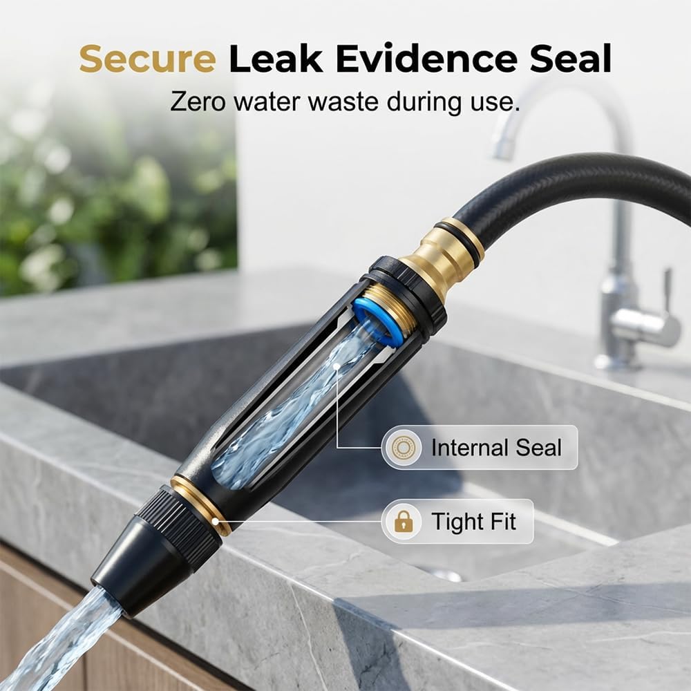 EOQIFJM Hose Nozzle attached to garden hose
