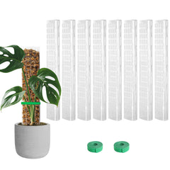 EOX Plastic Moss Pole 15-inch clear panels flat view
