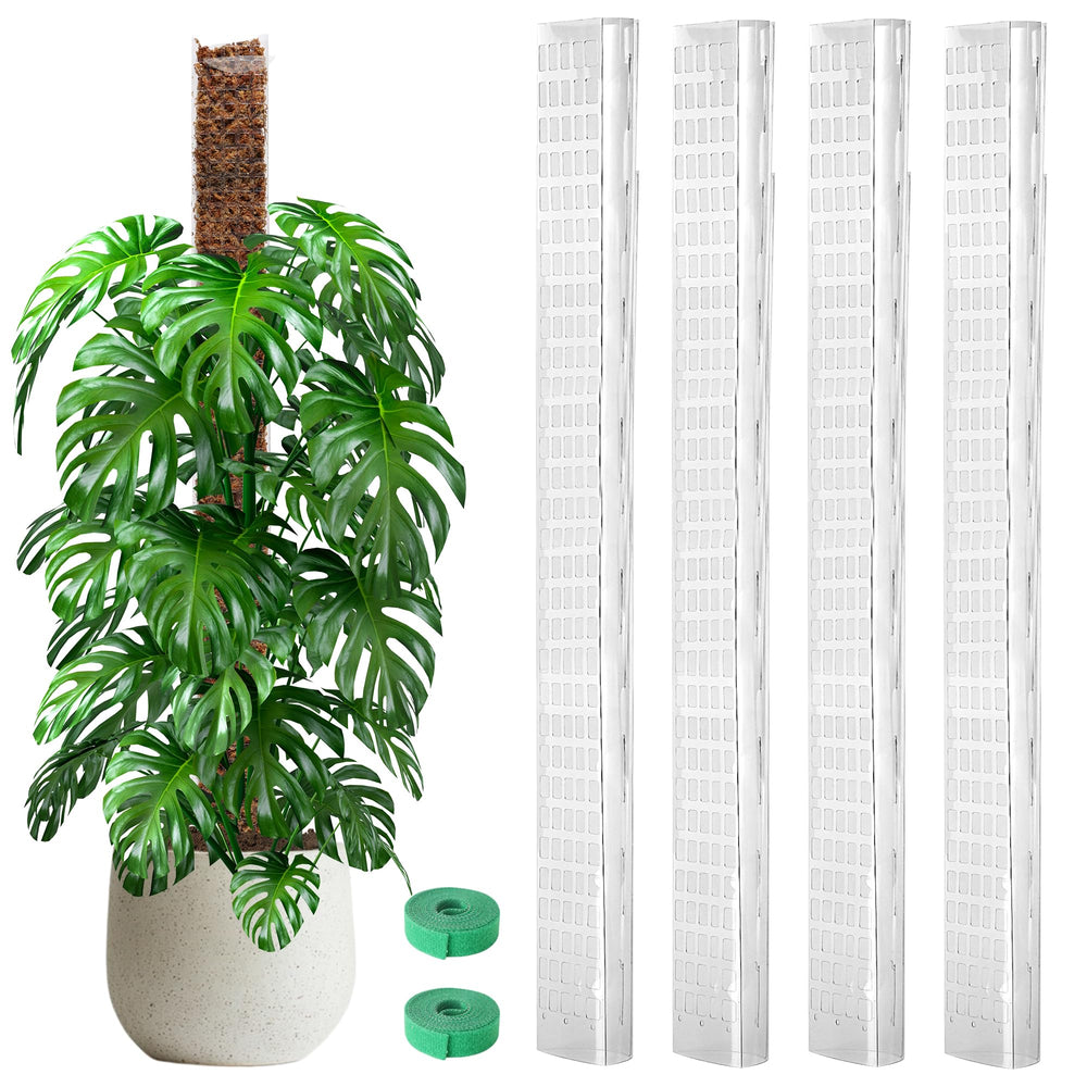 EOX Plastic Moss Pole 48-inch clear panel front view