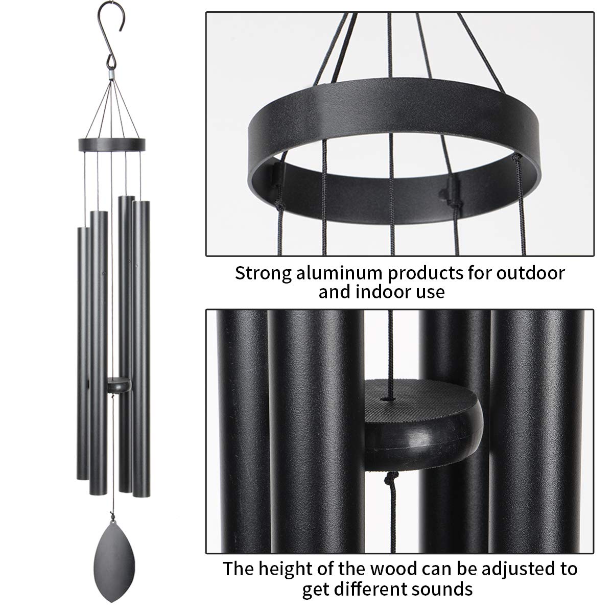 EPARTSWIDE wind chimes in patio setting