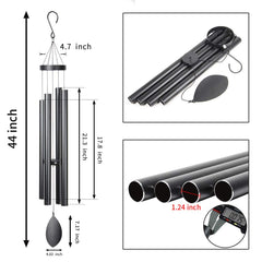 EPARTSWIDE wind chimes showing four aluminum tubes