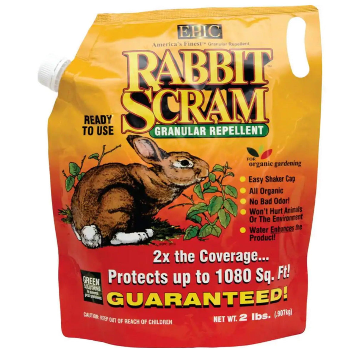 EPIC REPELLENTS Rabbit Scram Granular Repellent 2 lb package front view