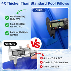 EPN pool pillow inflated for winter use