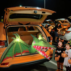 Epochleno inflatable car decoration Pterosaur theme with LED lights