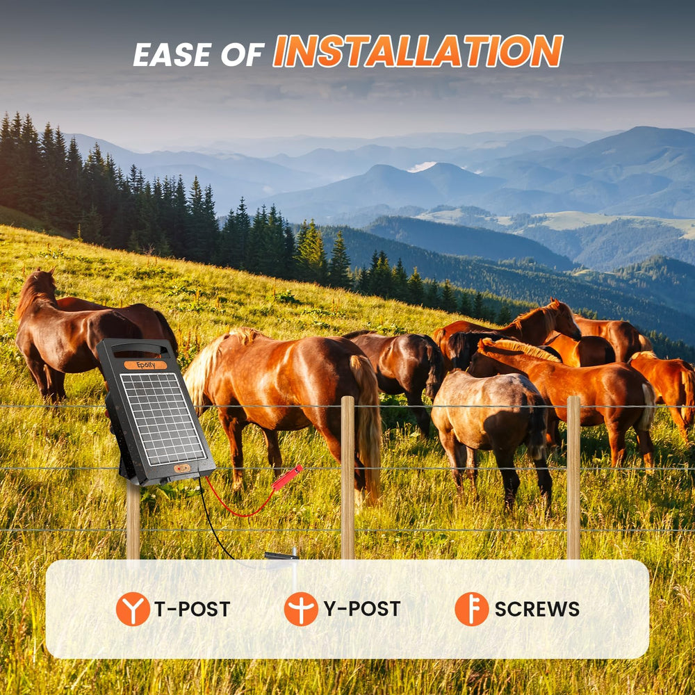 Epoify Electric Fence Charger user manual and accessories