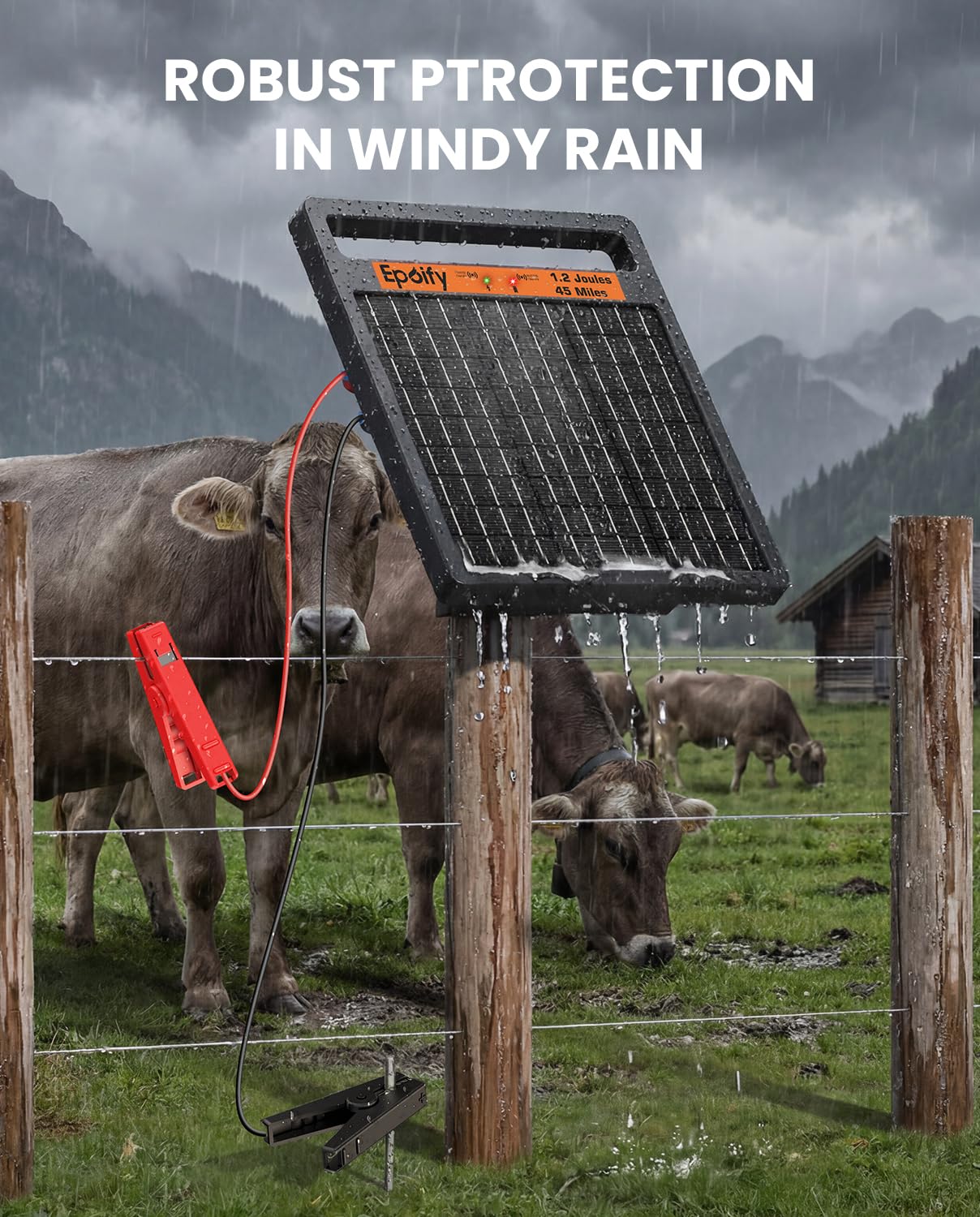 Epoify Solar Electric Fence Charger in outdoor setting