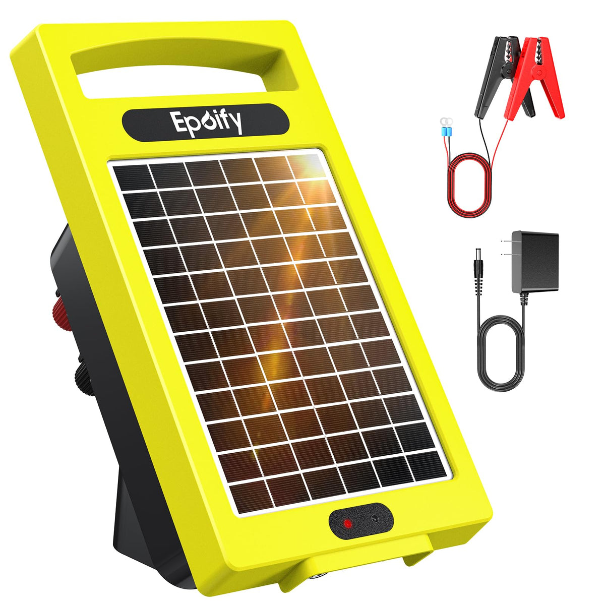 Epoify Solar Fence Charger front view in yellow