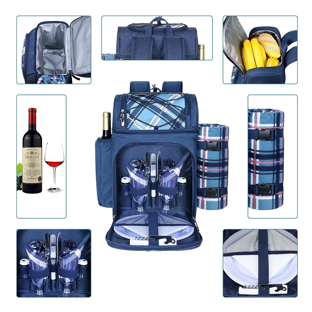 Ergonomic design of the Hap Tim picnic backpack for comfort