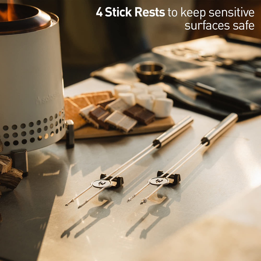 Ergonomic design of the roasting sticks