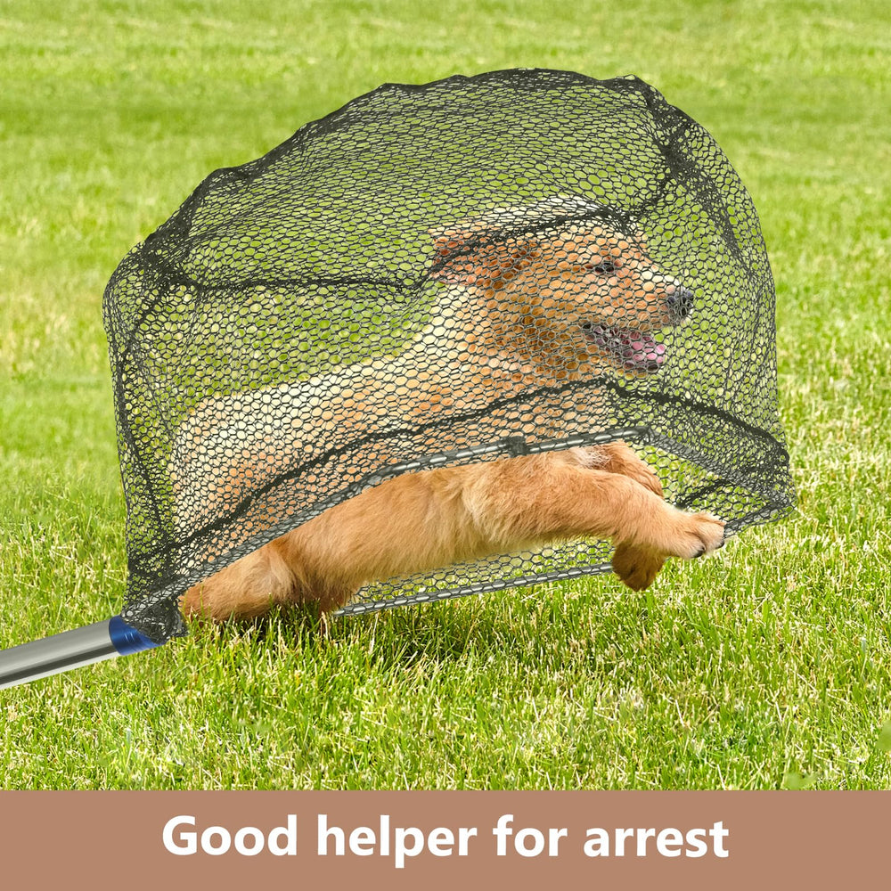 Ergonomic grip of the chicken catching net