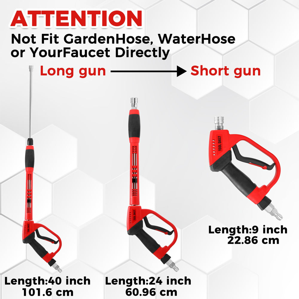Ergonomic grip of Tool Daily pressure washer gun