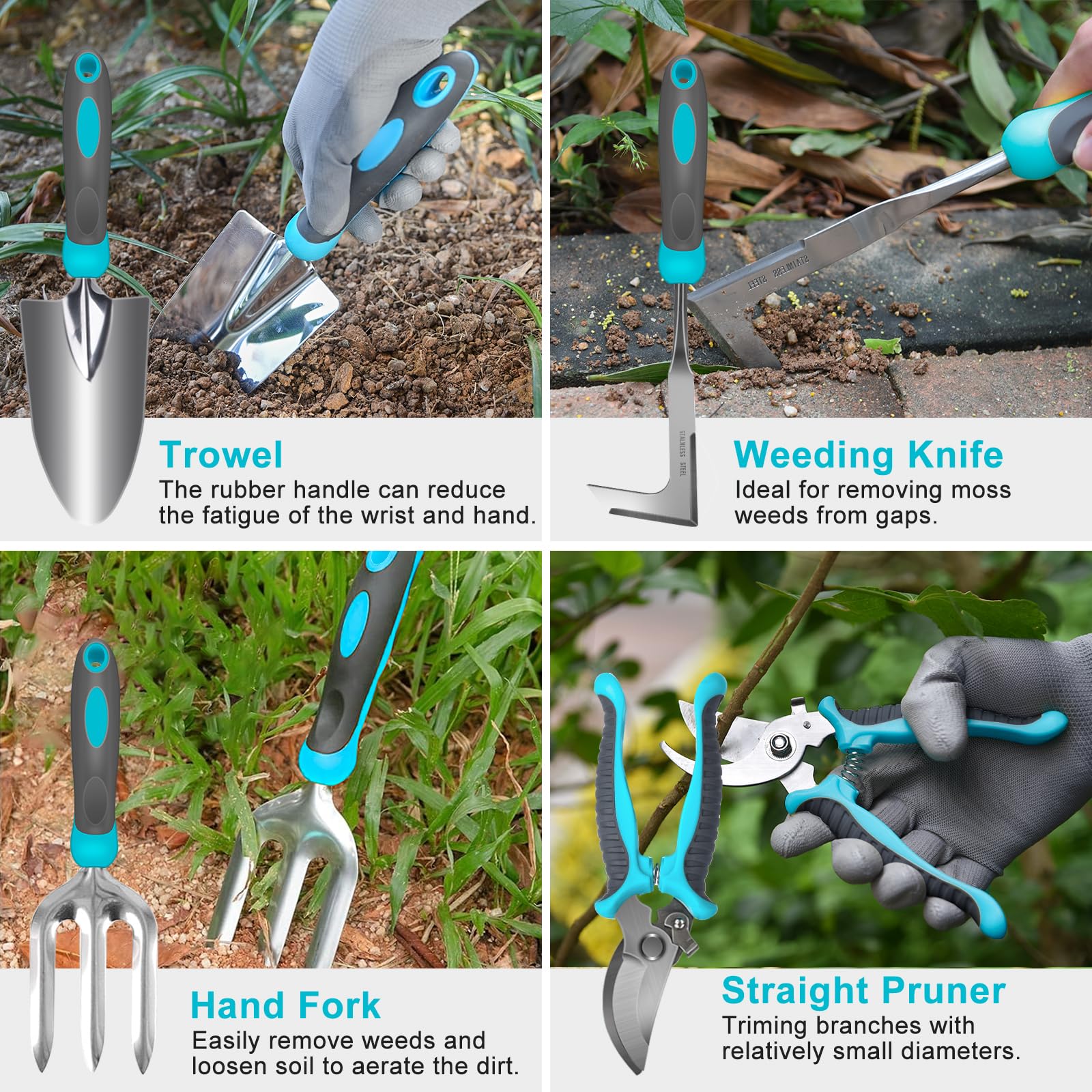 Ergonomic grip on Carsolt gardening tool handle