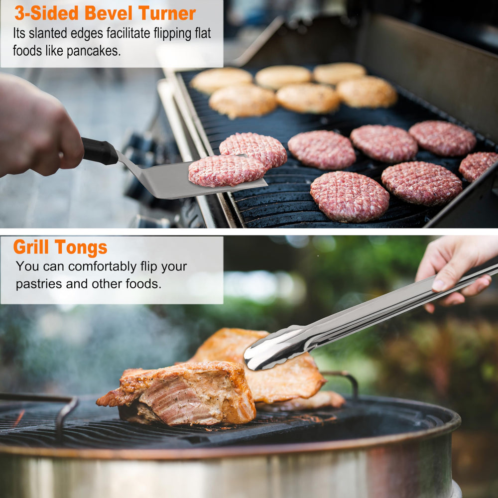 Ergonomic handle design of grilljoy Griddle Spatula