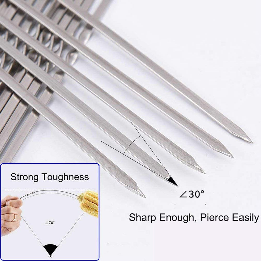 Ergonomic handle of JOMVERL skewers for safe grilling