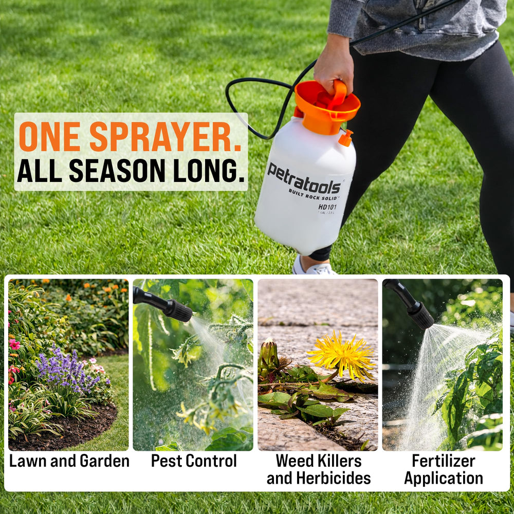Ergonomic handle of Petra Garden Pump Sprayer