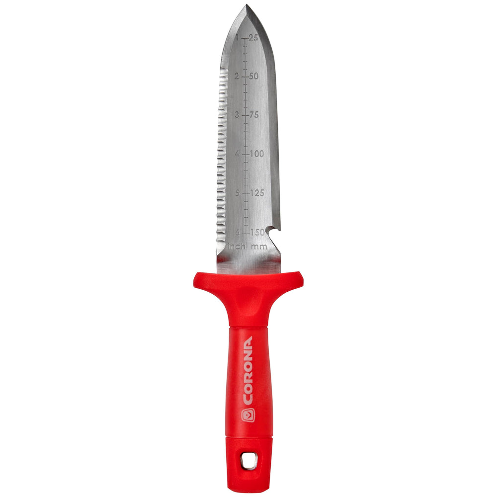Ergonomic handle of the Corona Hori Garden Knife, red