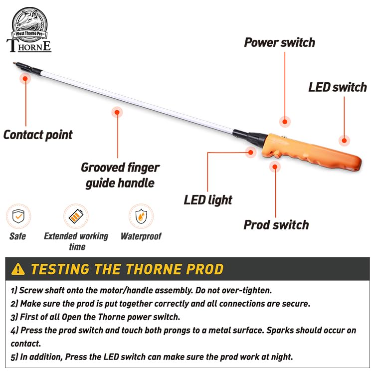 Ergonomic handle of West Thorne Pro Livestock Prod