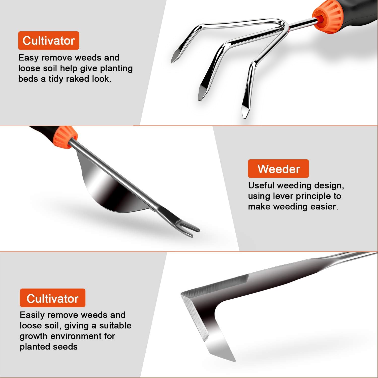 Ergonomic handles of LANNIU gardening tools