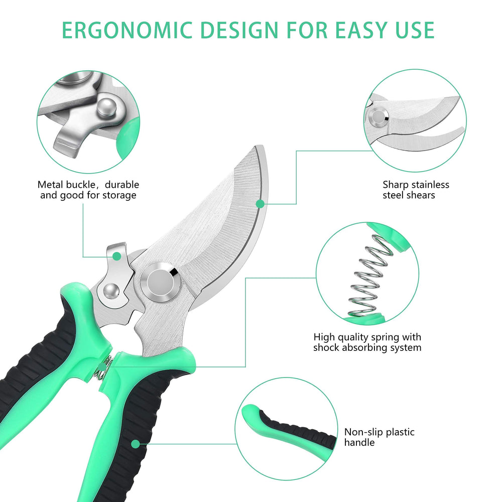Ergonomic non-slip handles on Topbooc pruning tools