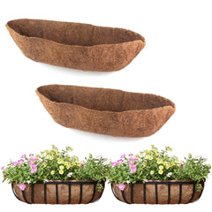EROCK 30 inch coco liner for planters, brown colour