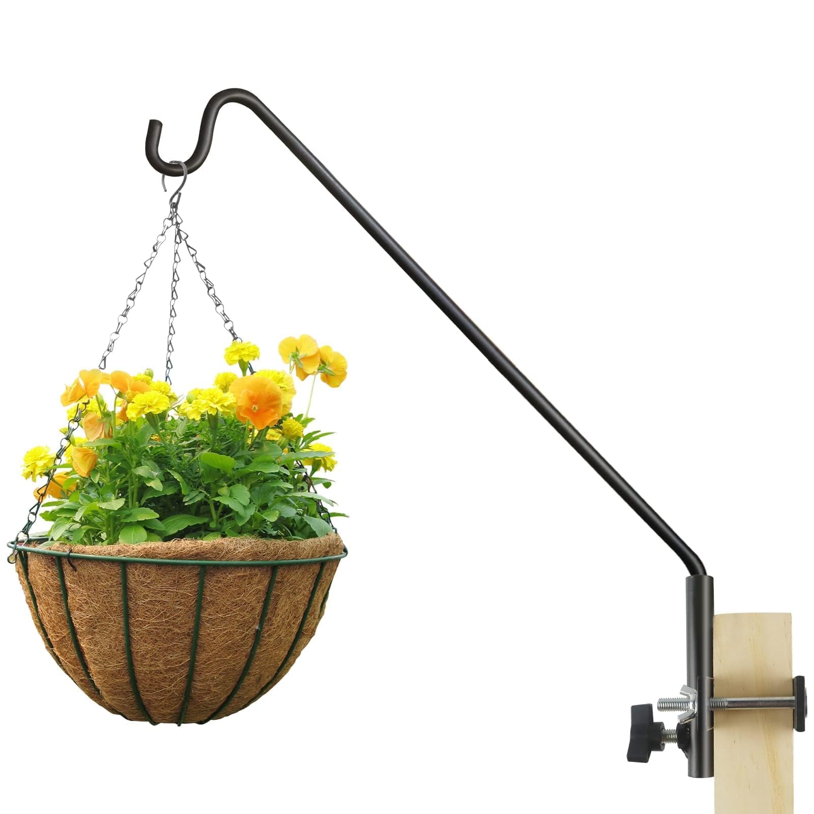 ERYTLLY 43-inch adjustable bird feeder hook front view
