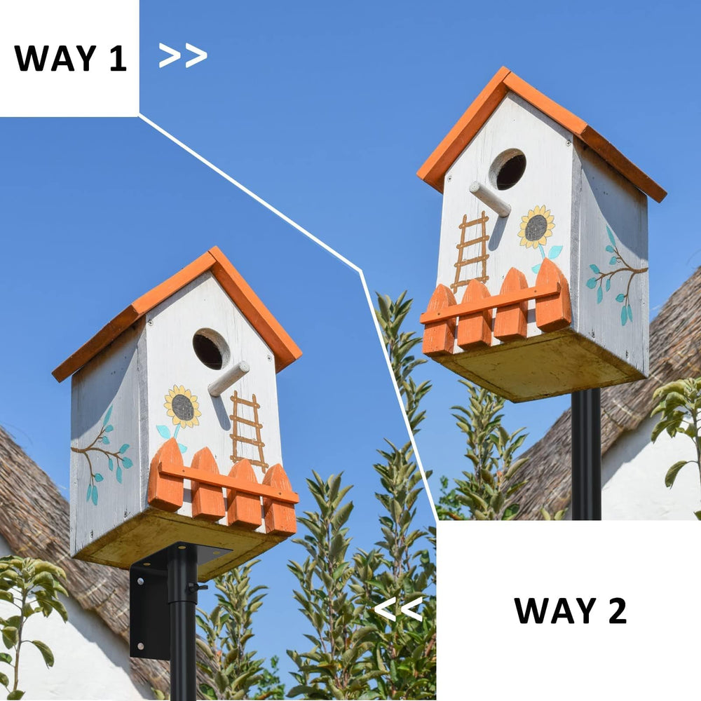 ERYTLLY Bird House Pole Mount Kit 80 inch with five prongs