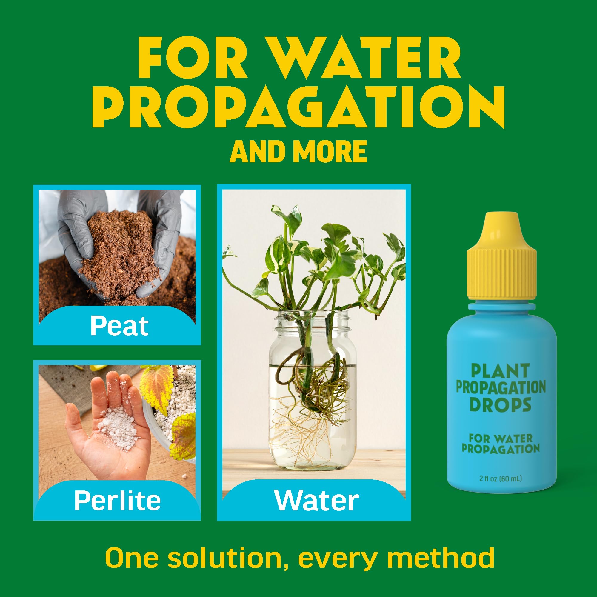 Escentile Plant Propagation Rooting Drops in a gardening setup