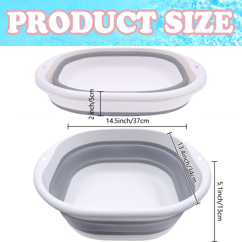 ESEHGS foot bath with dimensions displayed next to a ruler