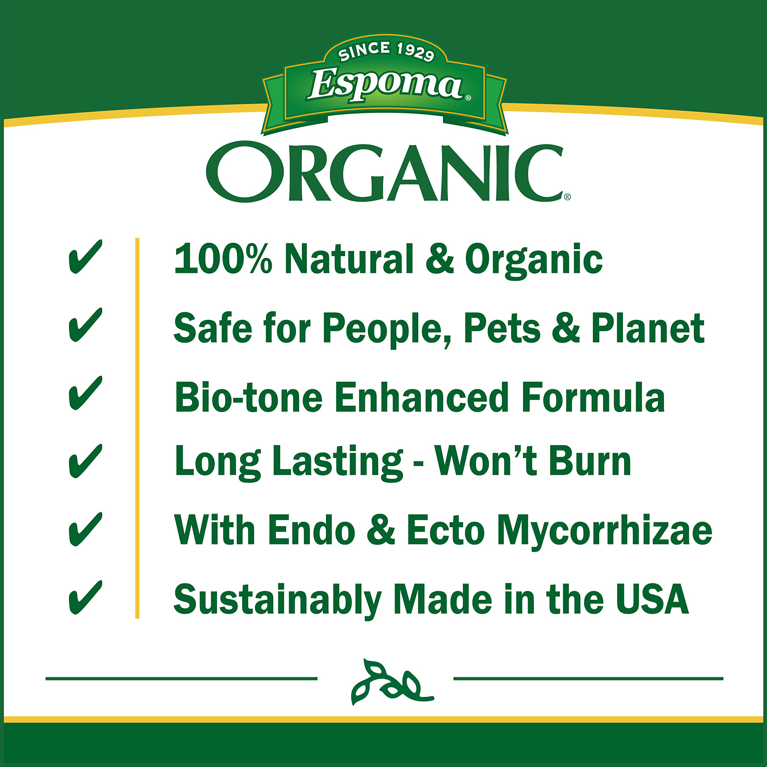 Espoma Bio-Tone Starter Plus Fertilizer in a garden setting
