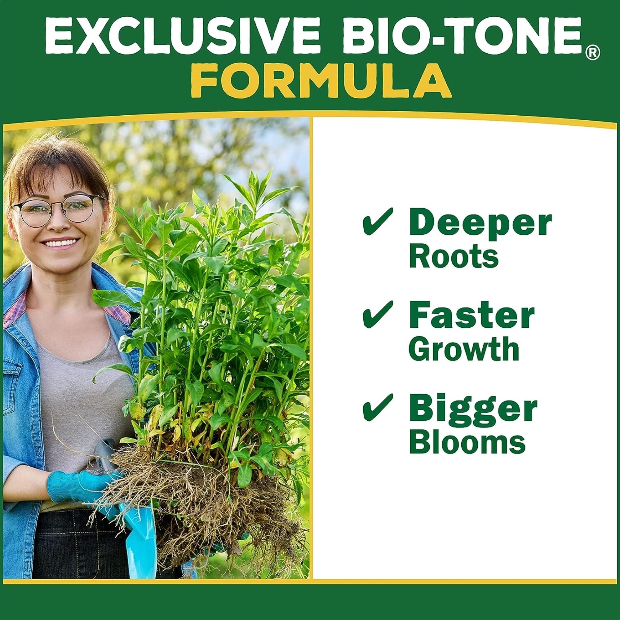 Espoma Flower-Tone Fertilizer side view packaging