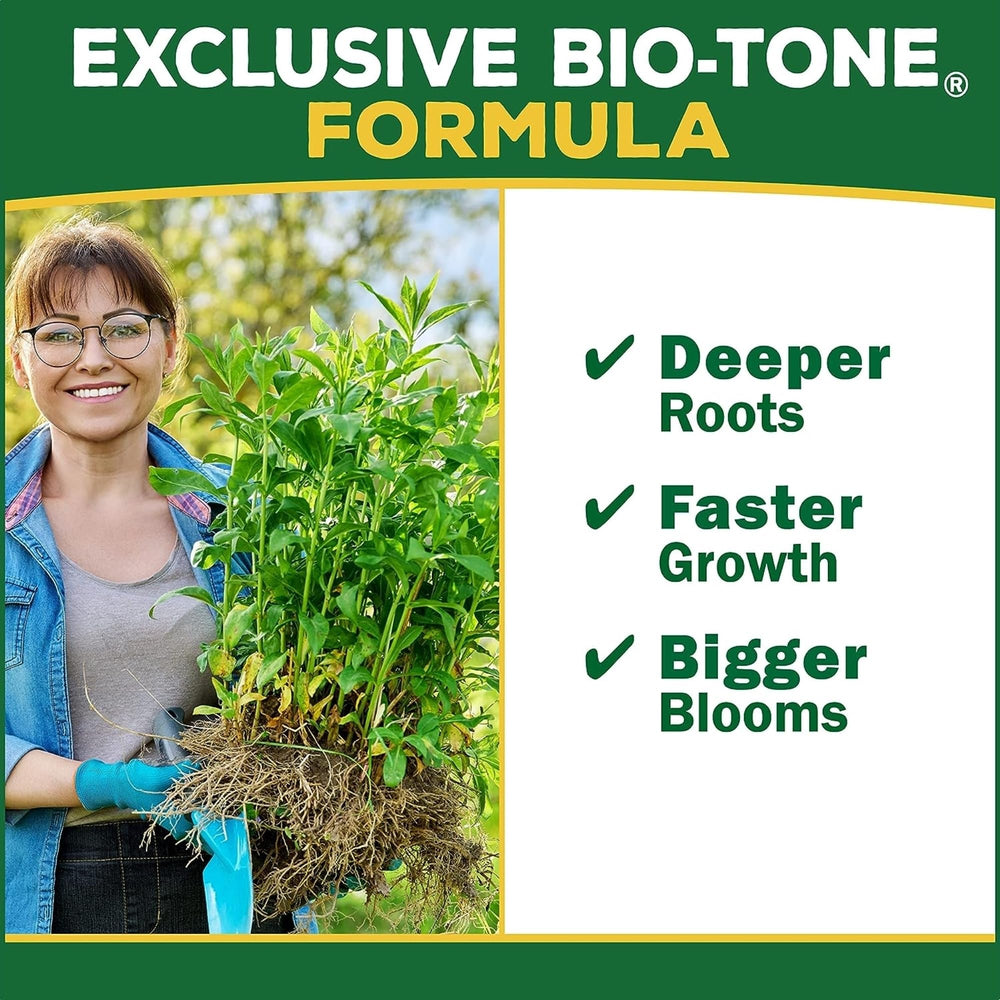Espoma Flower-Tone Fertilizer side view packaging