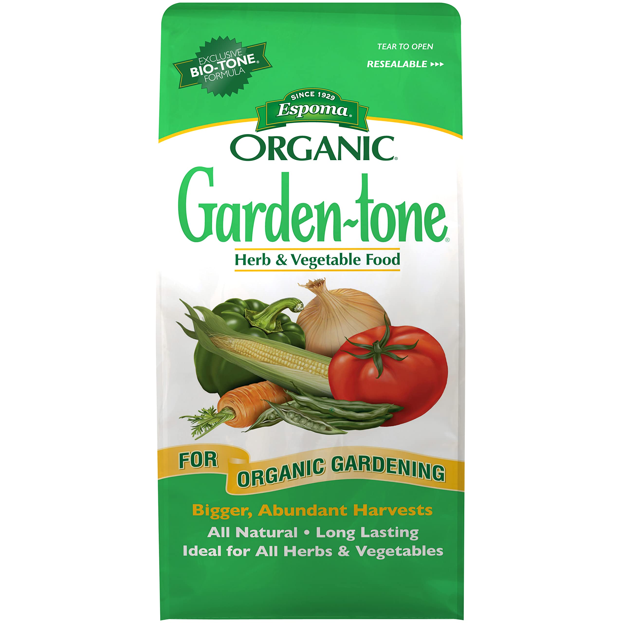 Espoma Garden-Tone 4 lb organic fertilizer back view