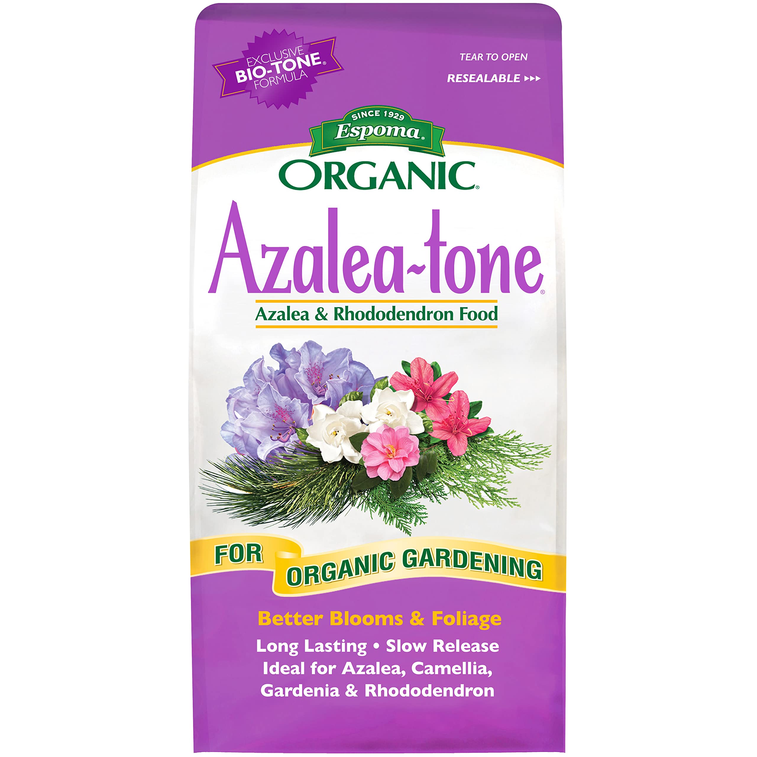 Espoma Organic Azalea-Tone Fertilizer 4 lb front view