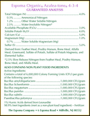 Espoma Organic Azalea-Tone Fertilizer granules close-up