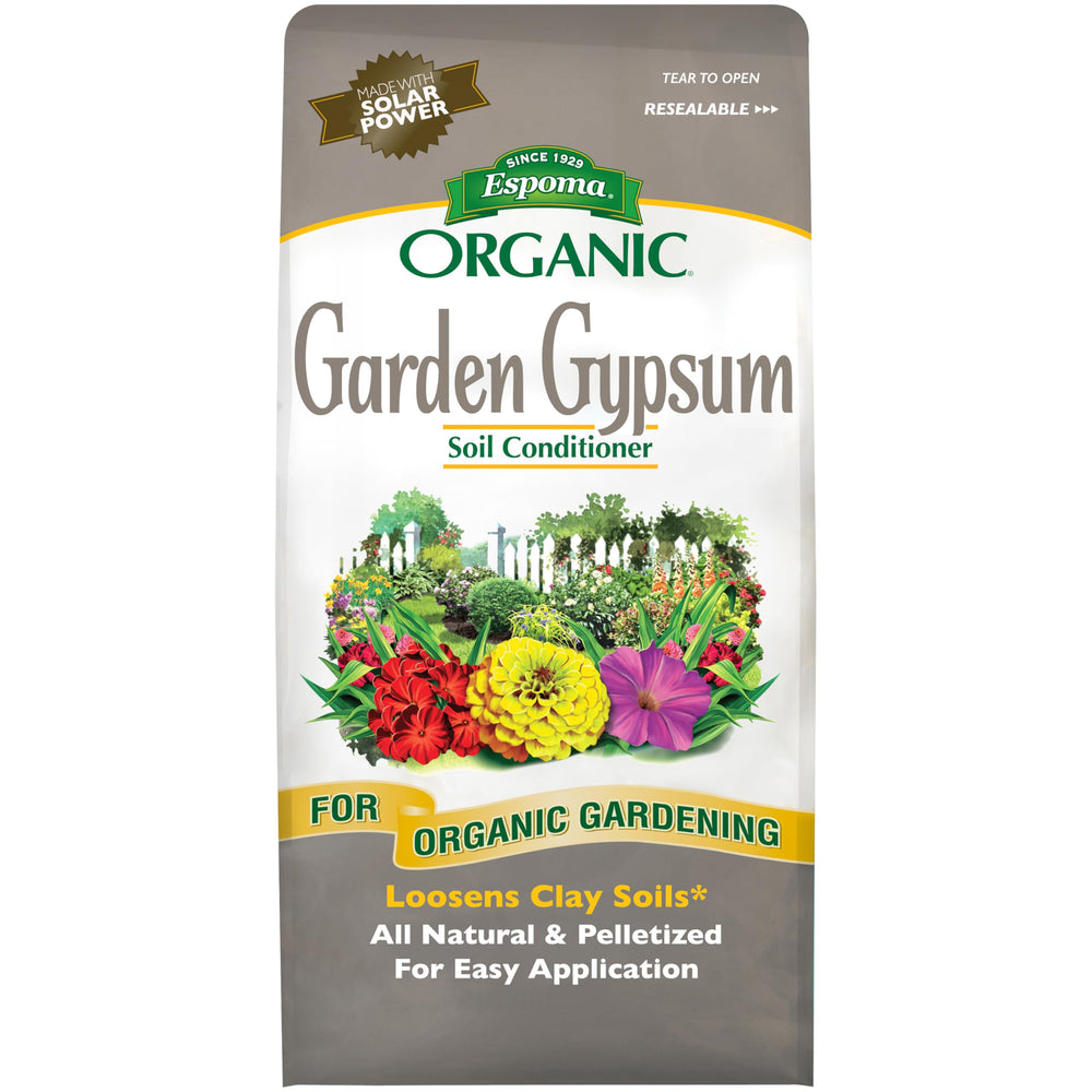 Espoma Organic Garden Gypsum Soil Conditioner 6 lb front view