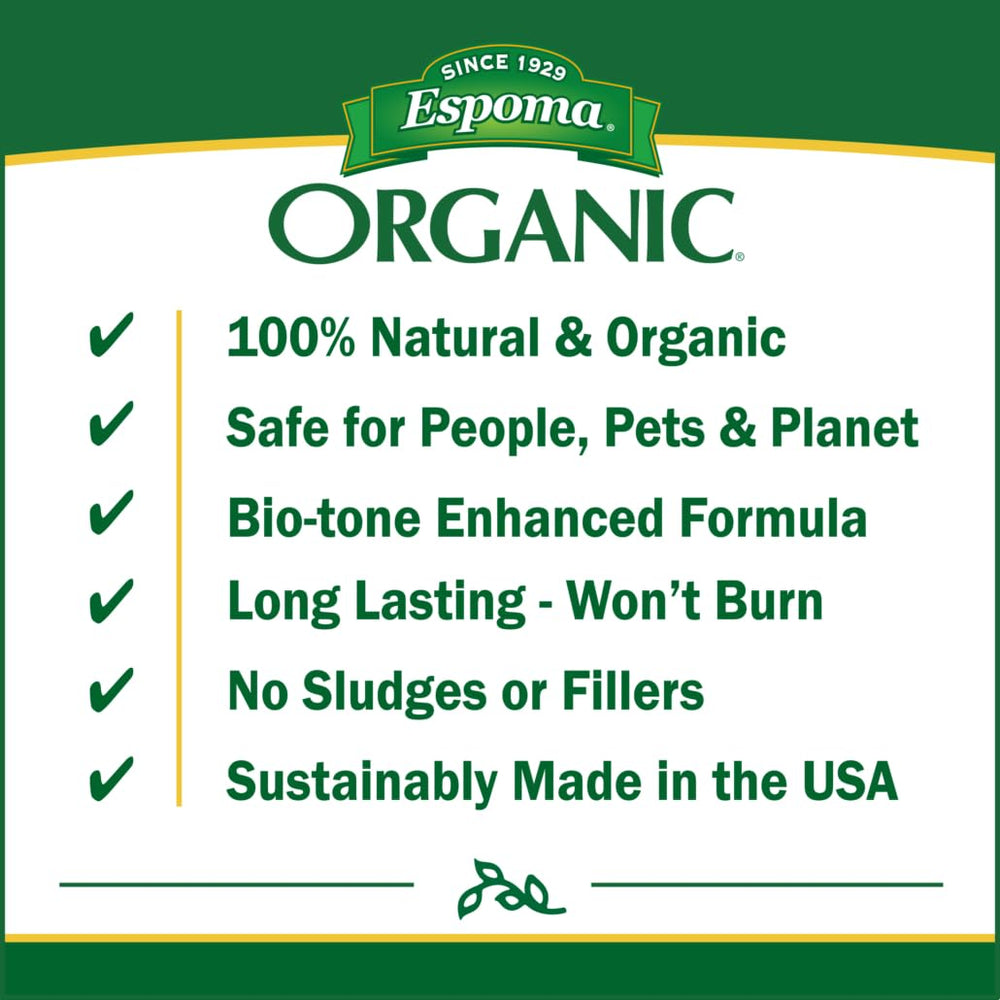Espoma Organic Garden-Tone fertilizer in garden setting