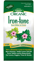 Espoma Organic Iron-Tone Fertilizer 5 lb bag front view