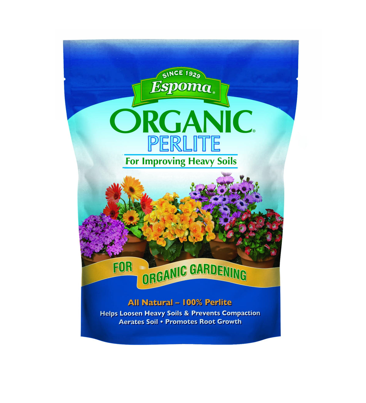 Espoma Organic Perlite 8 quart pack front view