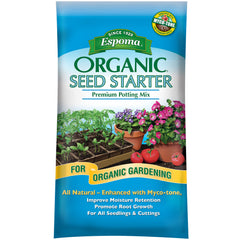 Espoma Organic Seed Starter Potting Soil Mix 16 qt bag front view