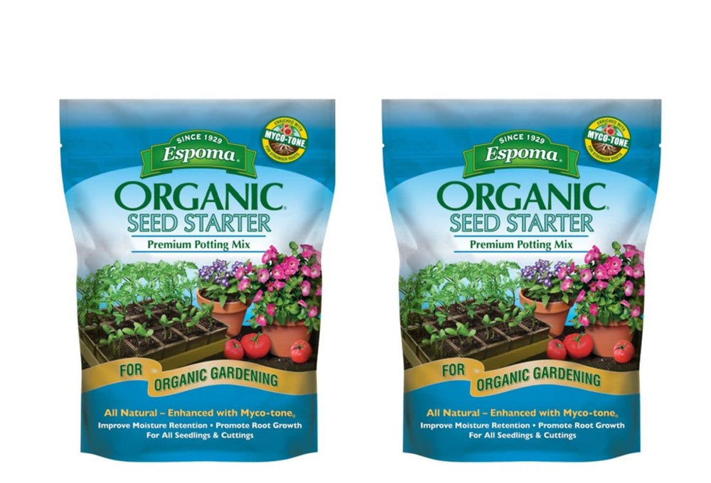 Espoma Organic Seed Starter Potting Soil Mix packaging details