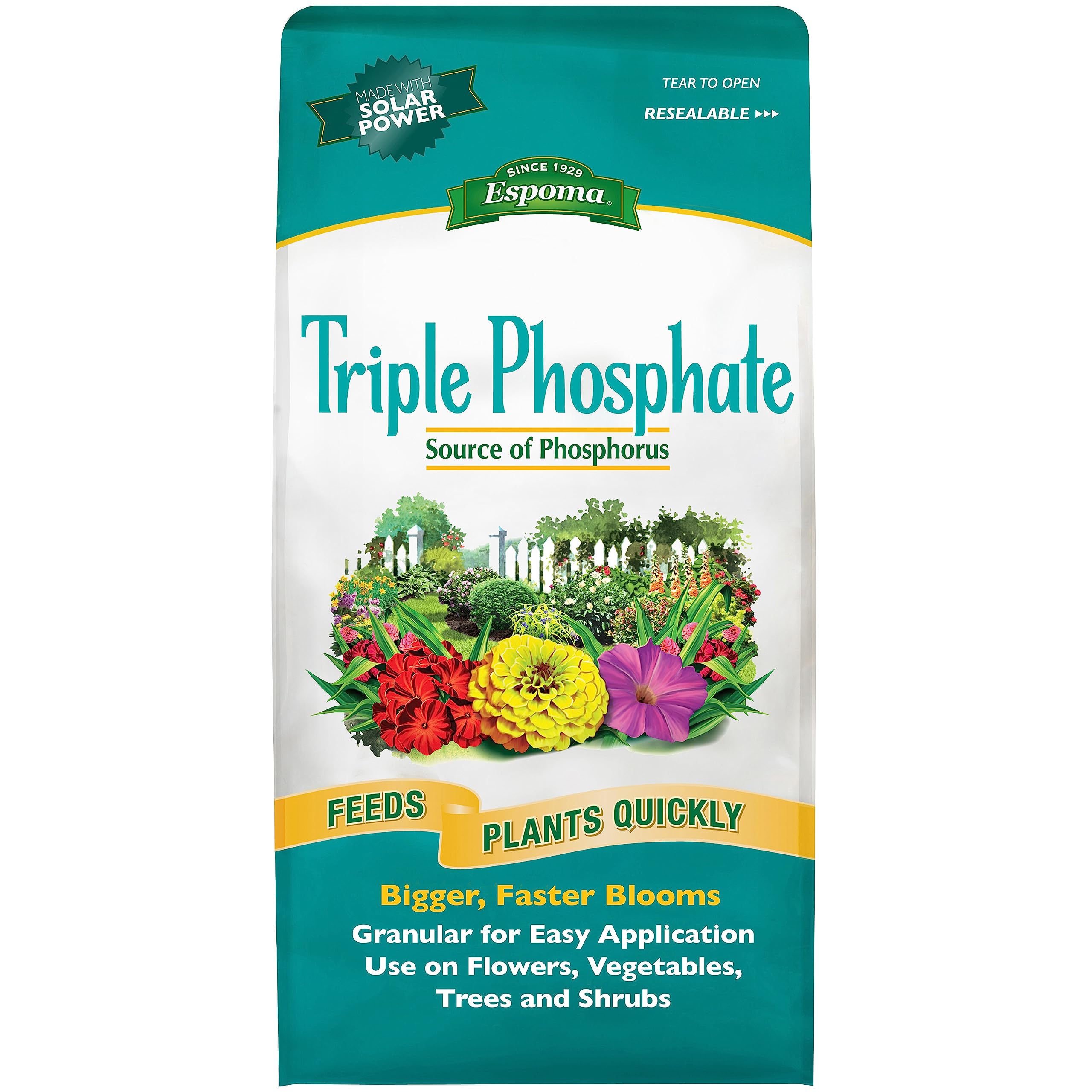 Espoma Triple Phosphate Fertilizer 0-45-0 6.5lb brown granules front view