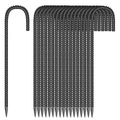 ESSFF 12-inch garden ground stake front view with sharp end