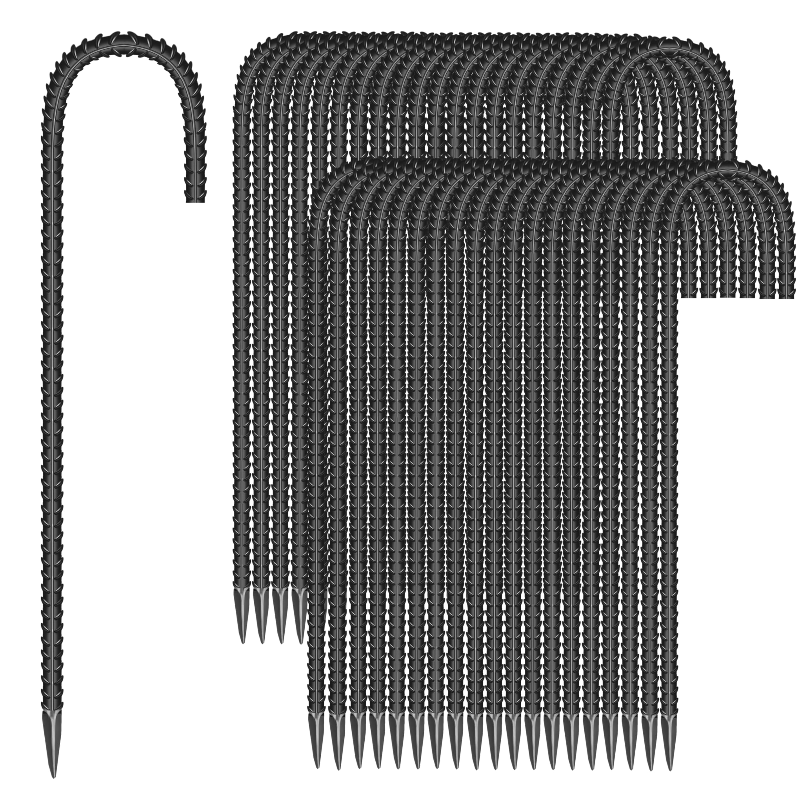 ESSFF 40 Pcs 12-Inch Garden Ground Stakes in packaging