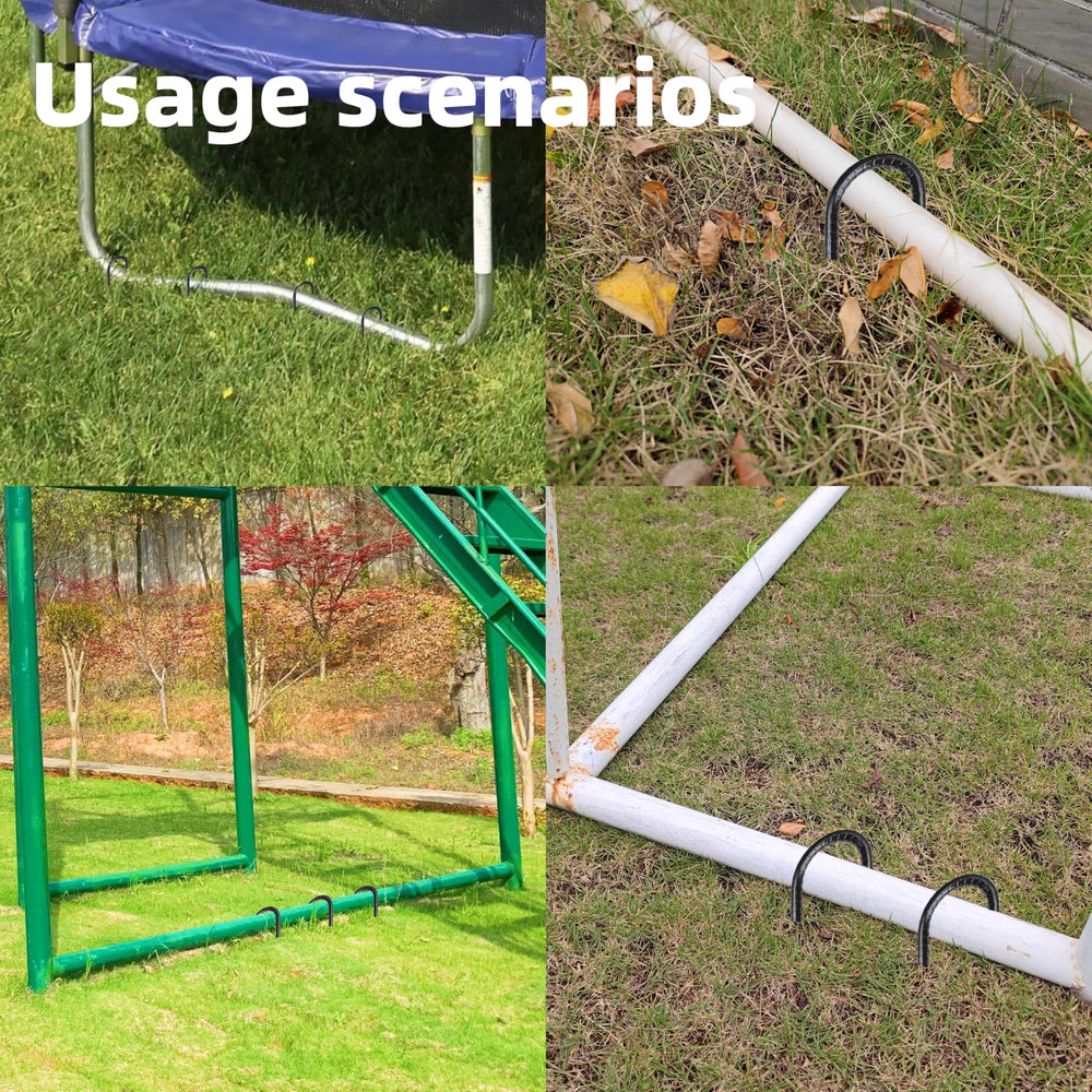 ESSFF garden stakes securing a tent