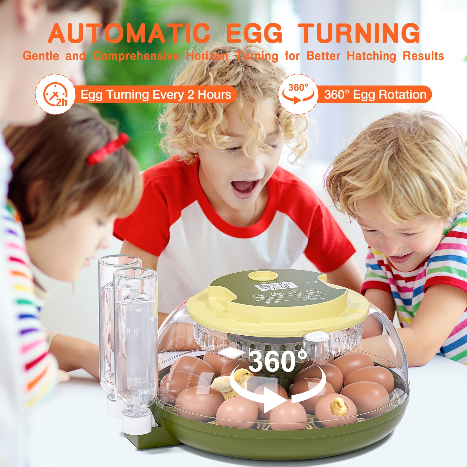 Etegow 18 Egg Incubator including user manual for guidance