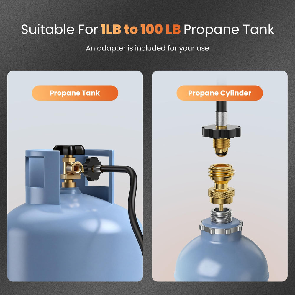 etoolab propane torch weed burner in outdoor setting