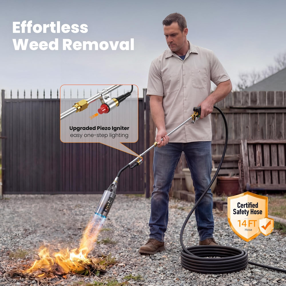 etoolab propane torch weed burner with flame control