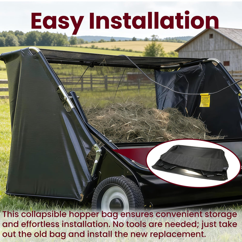 ETZ 42904 Lawn Sweeper Hopper Bag with integrated pull handle
